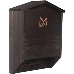 The Ultimate Wooden Bat House for Outdoors - A Large Double Chamber Box Perfectly Designed to Attract Bats - Durable and Easy to Hang