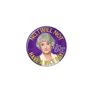 The Golden Girls Dorothy Zbornak Bea Arthur Button Pin