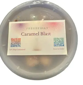 FREEZEWAY Caramel Blast - Freeze-Dried Candy with Crunchy Caramel Center & Classic Shell - Ultra-Crisp Snack for Everyday Gifting & Parties