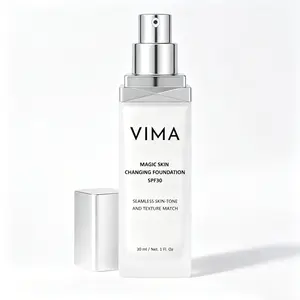 Vima Color Adjust Foundation 1 fl oz, SPF30 Sun Shield, Zero Fragrance & Paraben, Lightweight buildable long-lasting facial coverage