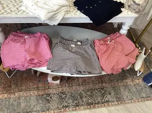 Gingham Cuffed Shorts