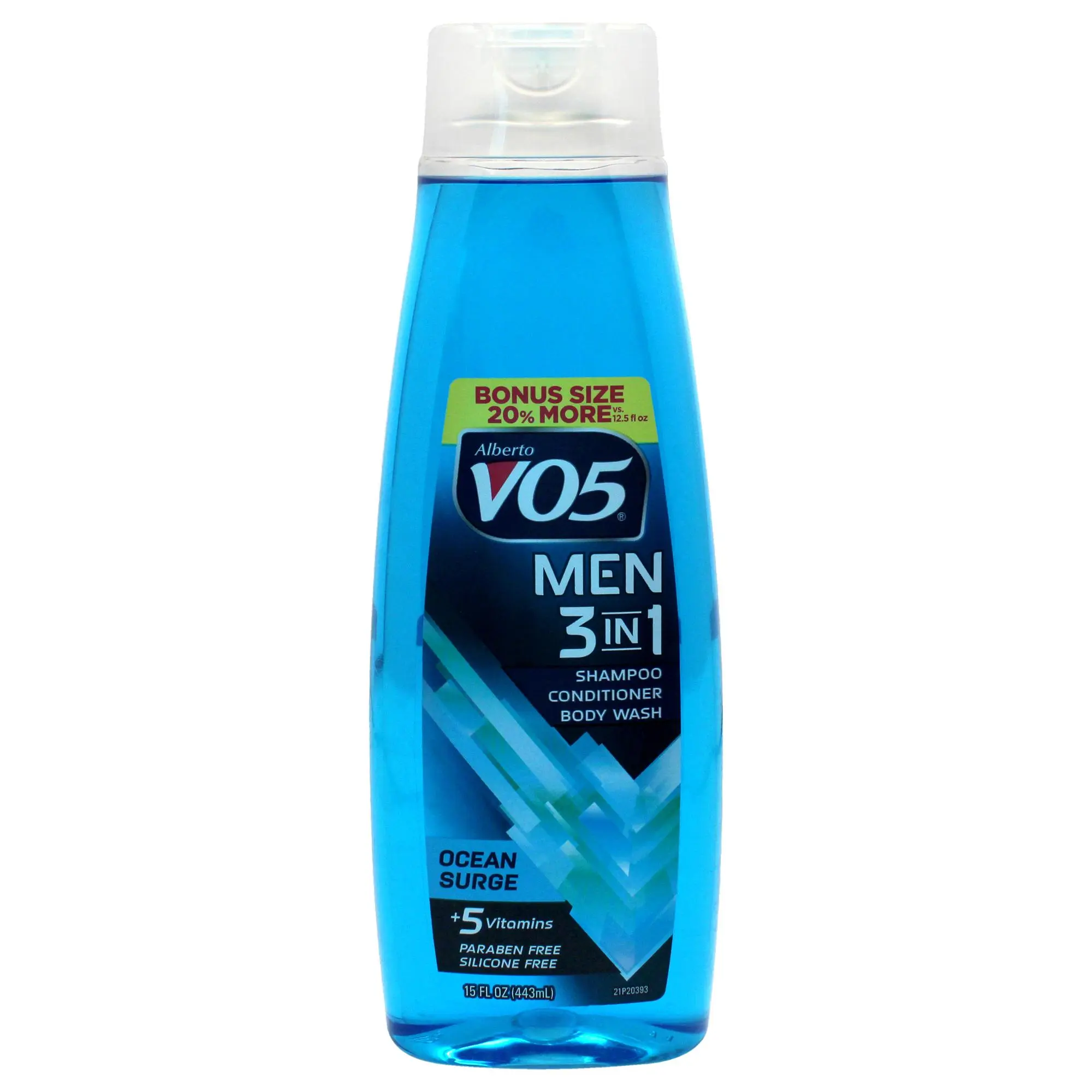Alberto VO5 3-in-1 Multi-Purpose Ocean Surge Shampoo, Conditioner & Body Care Wash - Unisex Single Bottle, 15 oz