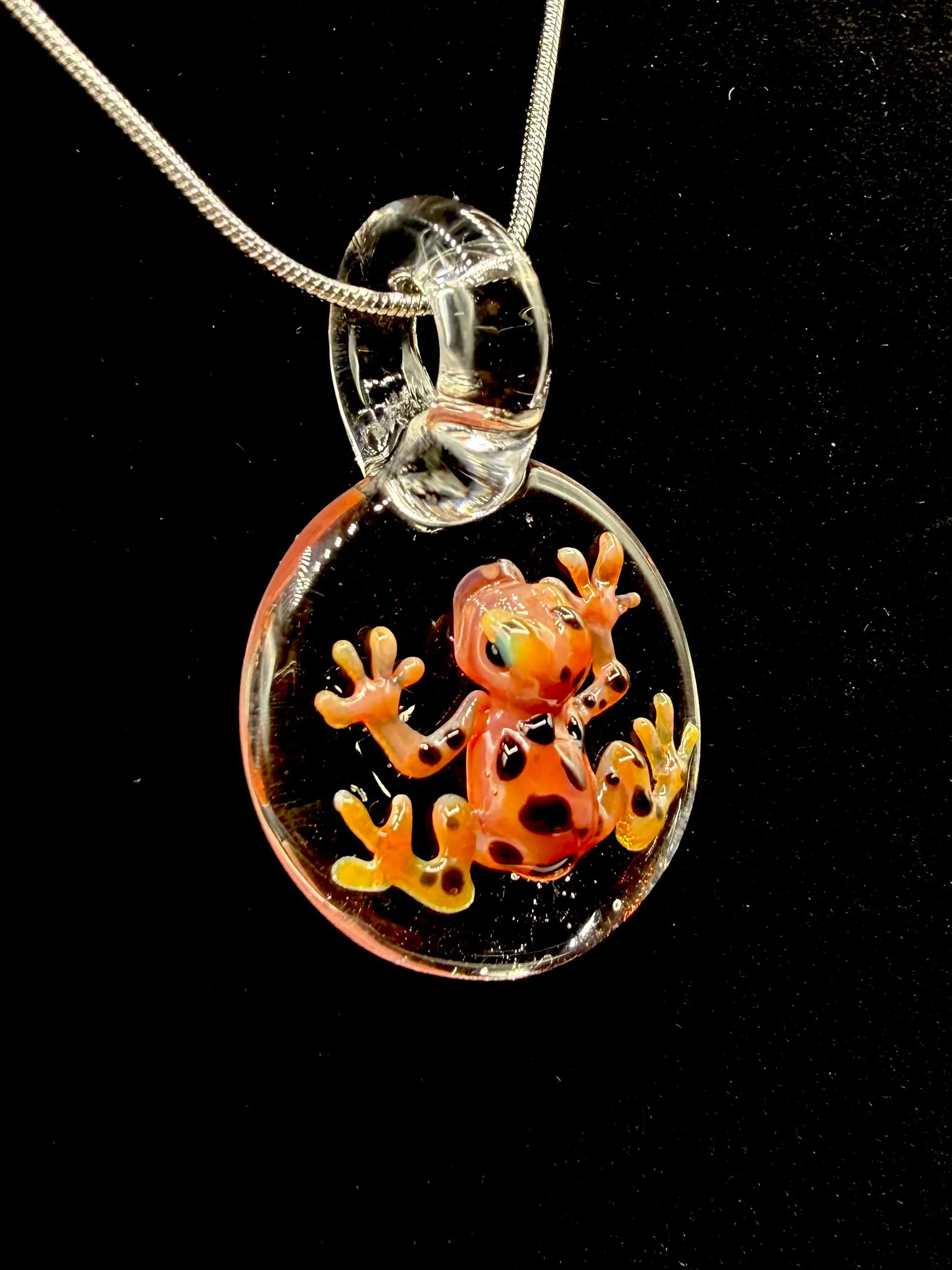 Glass Frog Pendant