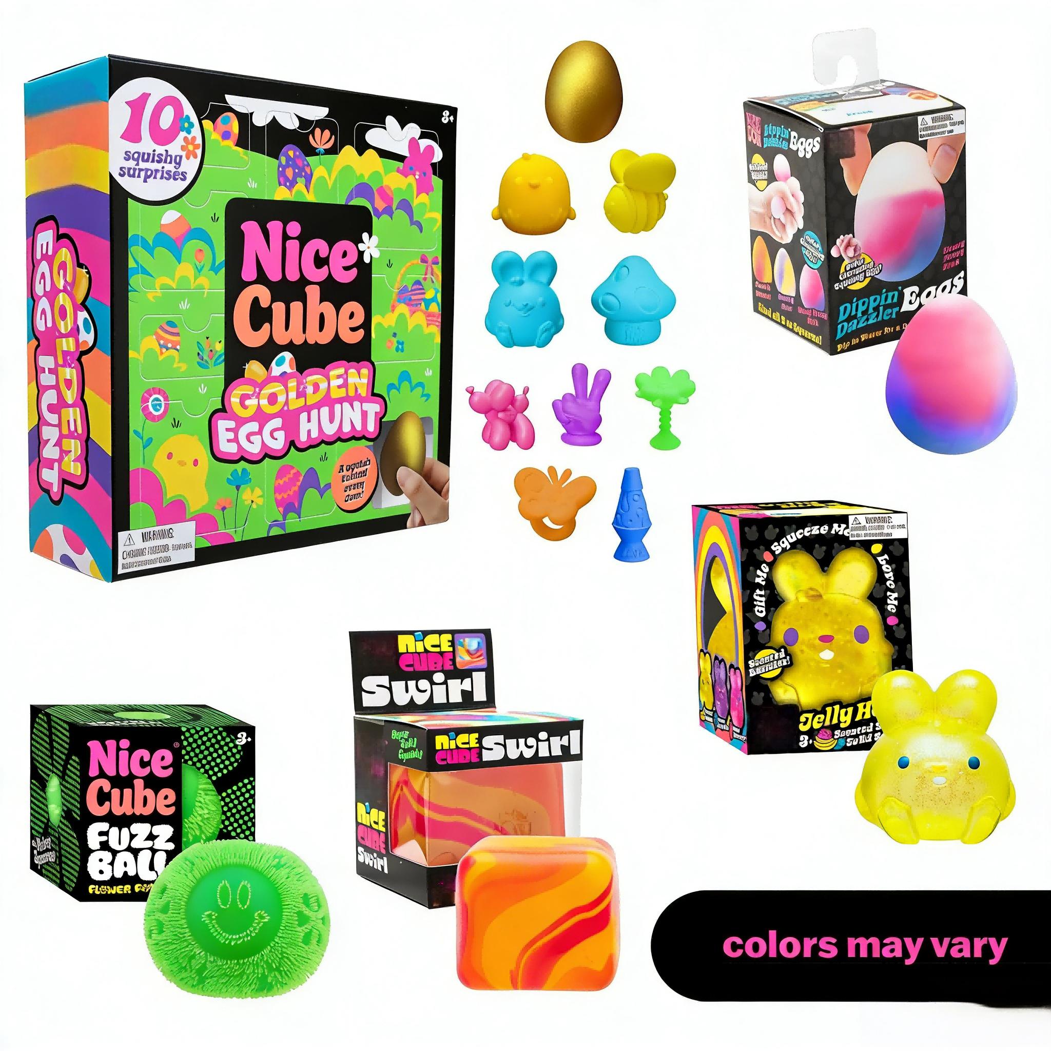 NeeDoh Easter Squishy Toy Bundle | 5 Pack Mystery Sensory Fidget Toys, Various Textures & Fillings, Soft Stress Relief, Safe for Ages 3+, Perfect Easter Gifts for Boys & Girls NeeDoh Easter Squishy Toy Bundle | 5 Pack Mystery Sensory Fidget Toys, Various Textures & Fillings, Soft Stress Relief, Safe for Ages 3+, Perfect Easter Gifts for Boys & Girls