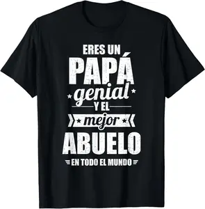 100% Cotton PAPA Father's Day Birthday T-Shirt