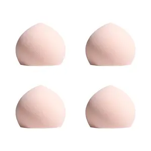 Ultra Soft Wet Dry Marshmallow Makeup Sponge Set Latex Free Mochi Blender for Foundation Powder Cream Concealer Bronzer Blush Perfect Flawless Airbrush Finish, Pink, 4 Count (Pack of 1)