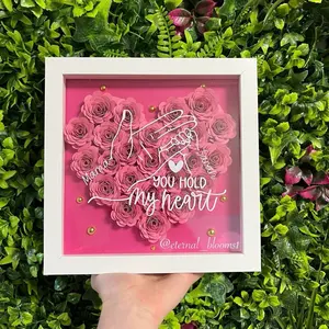 Mother’s Day Gift- Personalized Heart Shadowbox with name