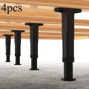 4pcs Adjustable Bed Frame Legs, Multi-Functional Furniture Center Bar, Durable Plastic, Enhanced Grip, for Beds, Sofas, Dressing Tables