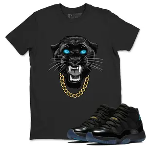 Unisex T-shirt To Match Sneakers Jordan 11 Retro Gamma - Gangster Black Cat. 100% Cotton for Casual Wear. Comfortable Summer Unisex T-Shirt to match Jordan Sneaker. Streetwear Style. urban outfitters