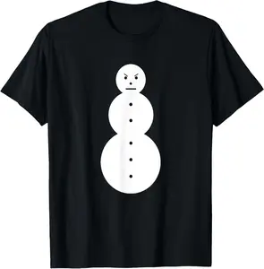100% Cotton Funny Angry Snowman - The Jeezy Snowman T-Shirt