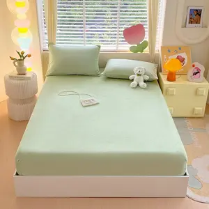 Super Soft Fleece Fitted Sheet Set - 3 Piece（1 Fitted Sheet+2 Pillowcases) - Extra Plush Polar Fleece, No-Pilling Bed Sheets - All Season Cozy Warmth