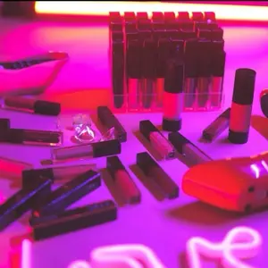 Cosmetics Box - Lipsticks, Makeup Brushes, Eyeshadows, Complete Makeup Essentials for a Flawless Finish