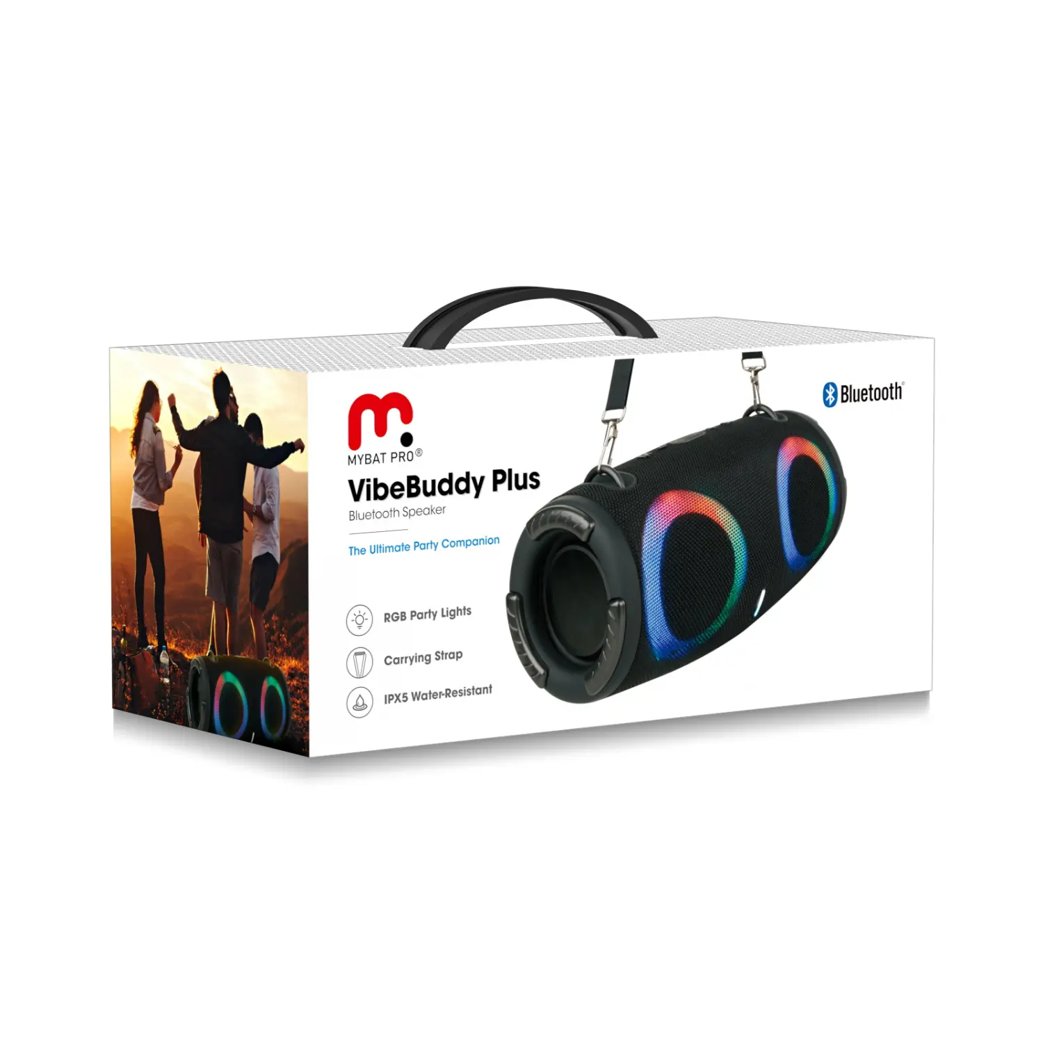Bluetooth Speaker,MusiBaby Speakers Bluetooth Wireless，24H Long Playtime,Loud and Portable for Travel,Party,Beach,Camping,Gifts, Electronic Gadgets(Blk)