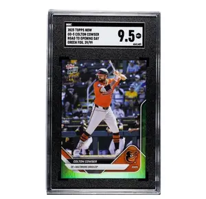 2025 Topps Now Road to Opening Day - Colton Cowser #OD-5 Green Foil /99 SGC 9.5