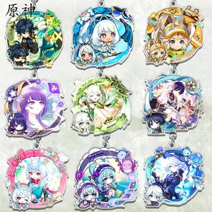 9 Styles Game Key Chain Ring Cute Charlotte Kinich Turnfire Hunt Kachina Mualani Sigewinne Beelzebul Wanderer Hat Guy  Keyring