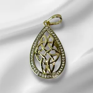 Gold Plated Vampire Pendant with Intricate Design