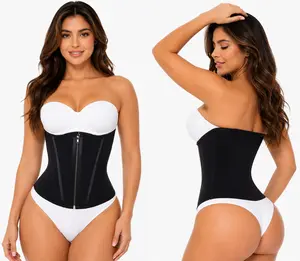 Extreme Waist Girdle with 15 Bones Corset Style Faja Colombiana Adjustable Elastic Women's Shapewear for Daily Use or Sports Activities