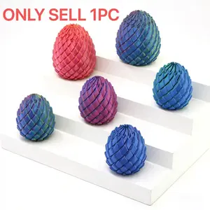 3D Printed Deformable Stress Relief Dragon Egg, Twister Slime Ball, Perfect Home Decor, Desktop Ornament, Holiday Gift