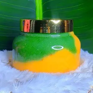 Scrub Turmeric Moringa & Aloe Vera 8Oz Exfoliates Rejuvenates Skin with Antioxidant Properties for Detoxifying Moisturizing Anti-acne Action