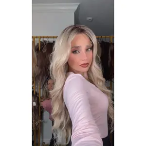 EllaRae | Victoria Style Wig | Lace Front Long Curly Blonde Wig