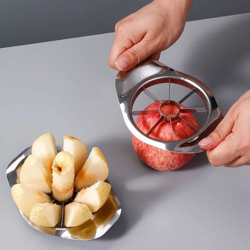 Stainless Steel Apple Cutter Fruit Divider Kitchen Multi-Functional Core Remover Slicer Tool, Home Use, Kitchenware, Model Xinghao