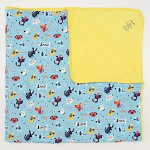 Bamboo Large Blanket Puppy Parade Double-Sided 50x50 Soft Breathable 1.0 TOG All-Season Comfort for Toddlers & Big Kids Eco-Conscious