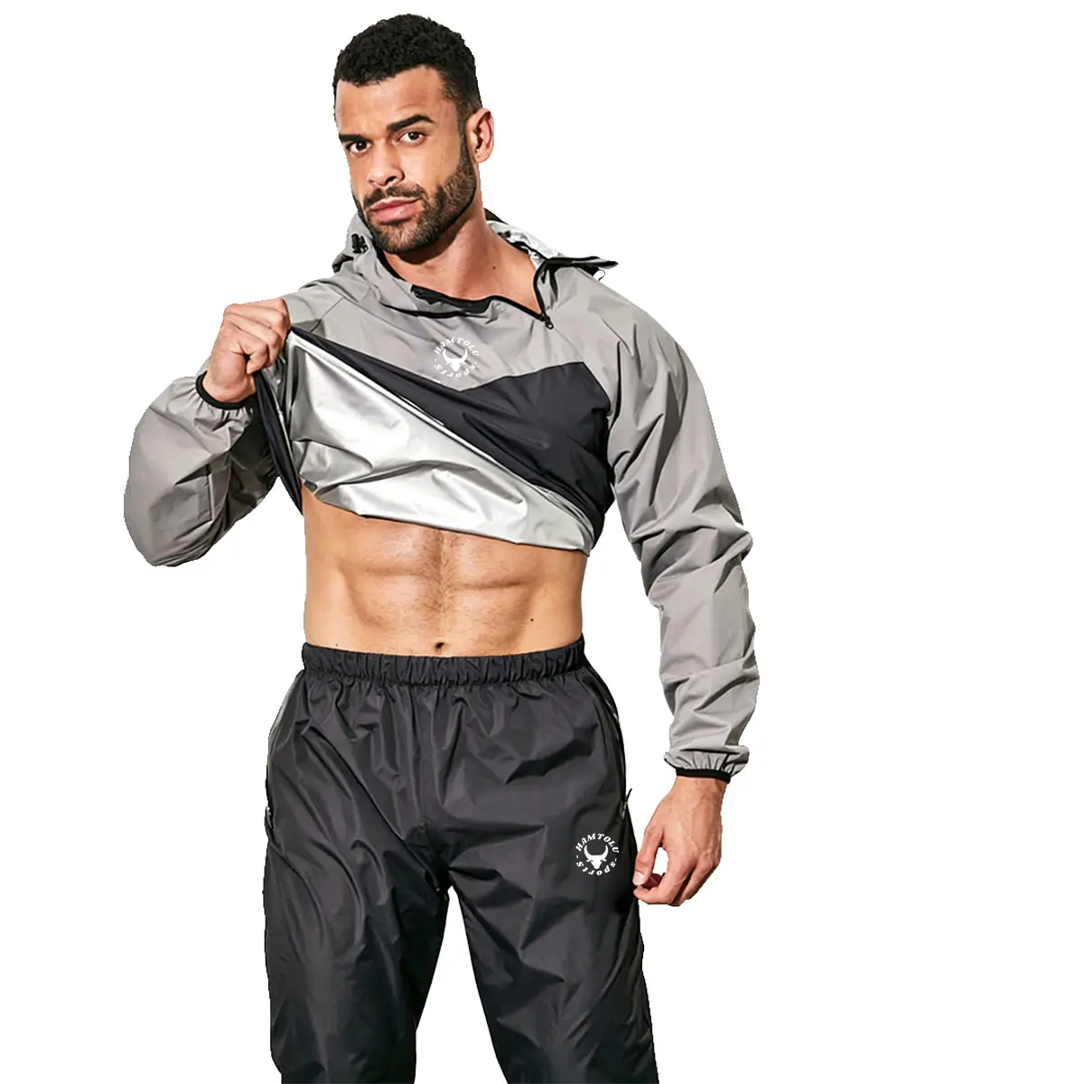 1808 gray（jacket+pants Men )