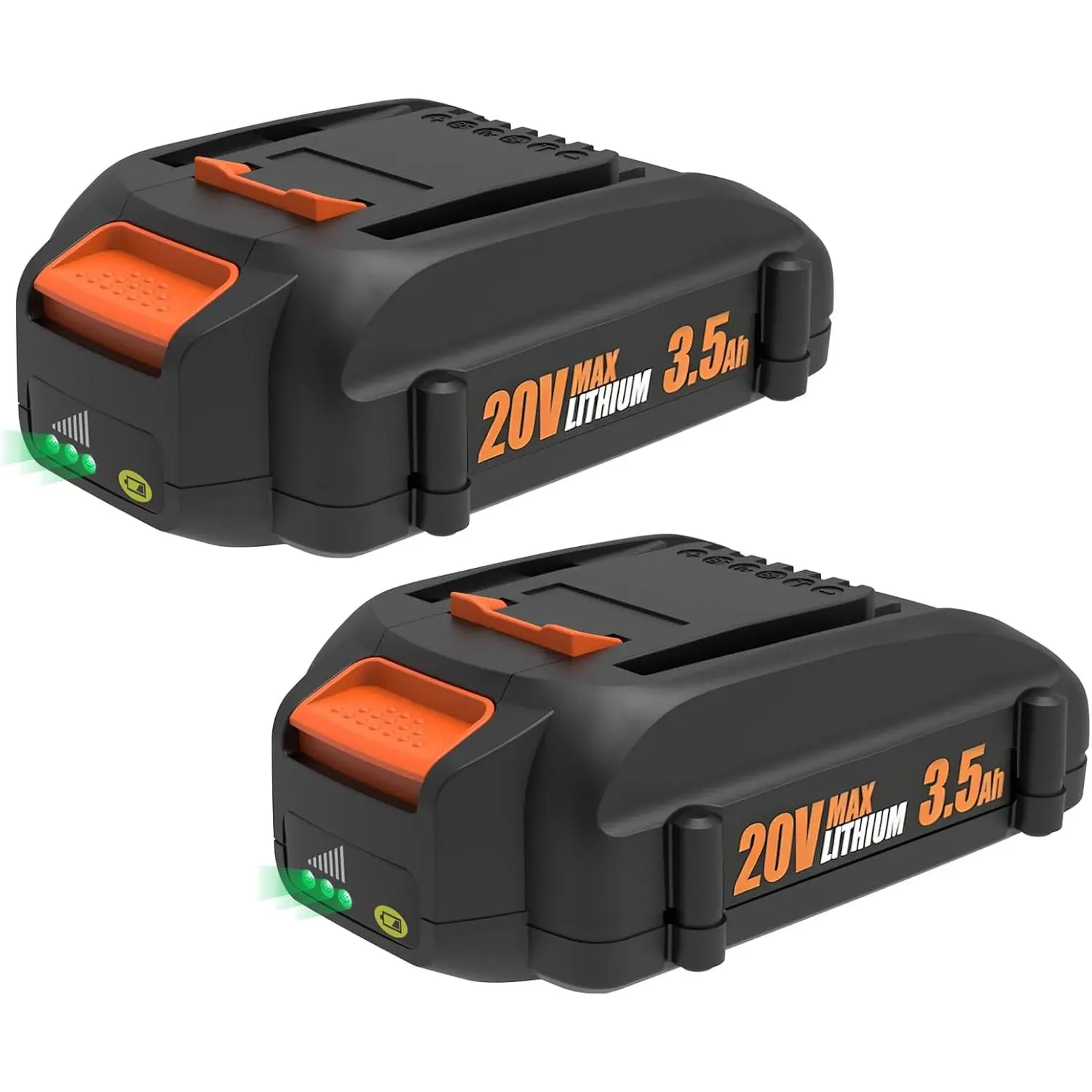 2 Pack 3.5Ah 20V Tool Battery Replacment for Worx Battery 20V Power Share WA3525 WA3520 WA3575 Replacs Worx 20 Volt Batteries for WG155s WG251s WG890 WG891