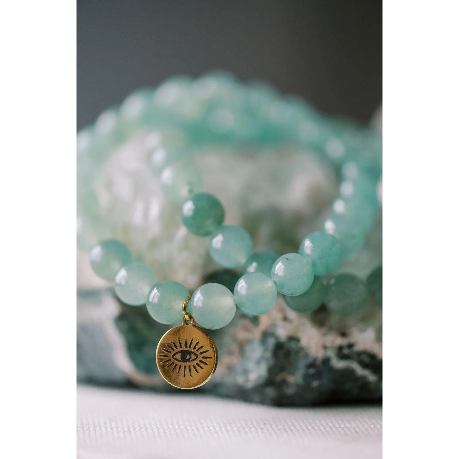 Green Aventurine 'Comfy Lucky Vibes' Bracelet