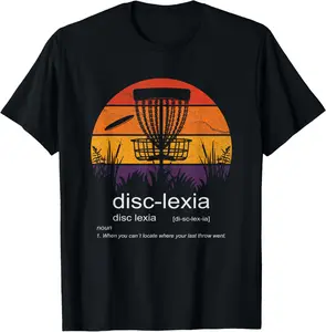 100% Cotton Disc Golf disc-Lexia disc Golf Meme Funny disc Golf T-Shirt
