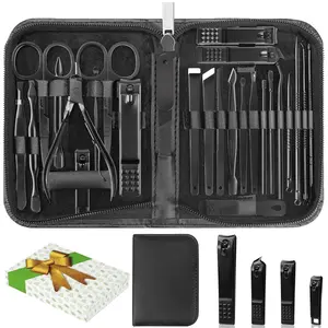 Manicure Set, Professional Nail Clippers Pedicure Kit 26 Pieces Nail Care Tools for Travel Grooming