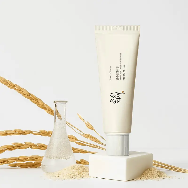 Beauty of Joseon Rice Sunscreen SPF50+ PA++++ - 50ml Kbeauty Korean Skin Hydrating Invisible Fit Liquid Lightweight Facial Sunscreen & Sun Care, Niacinamide, Probiotics, Calming Antioxidants, No White Cast, Silky Smooth for Oily Acne-Prone Skin Daily Use,