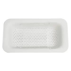 Adjustable Dish Drainer Extendable Sink Drain Basket Washing Vegetable Fruit Plastic Drying Rack Kitchen Accessories Organizer