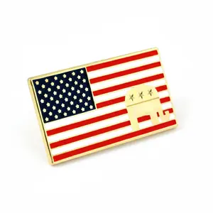 American Flag Republican Gold Plated Lapel Pin