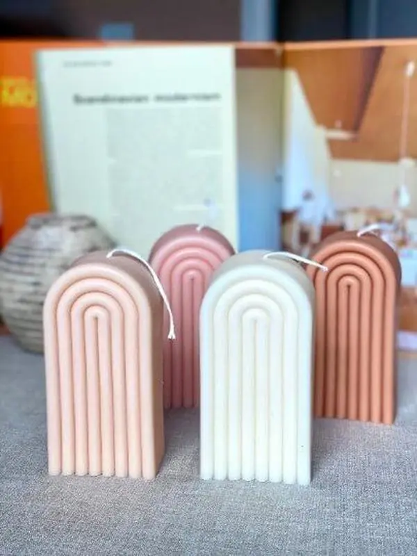 Rainbow Arch Candle by Crazy About Candles