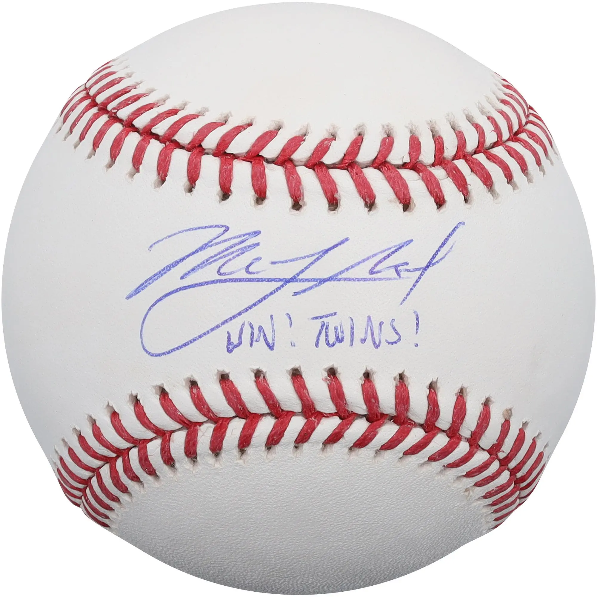 Mick Abel Minnesota Twins Autographed Baseball with "Win! Twins!" Inscription - Fanatics Authentic Certified