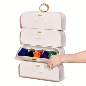 1 Pack Underwear Sock Organizer Wall Mount Drawer Divider Lightweight Plastic Bra Storage Box Closet Closet Organizer For Lingerie Accessories