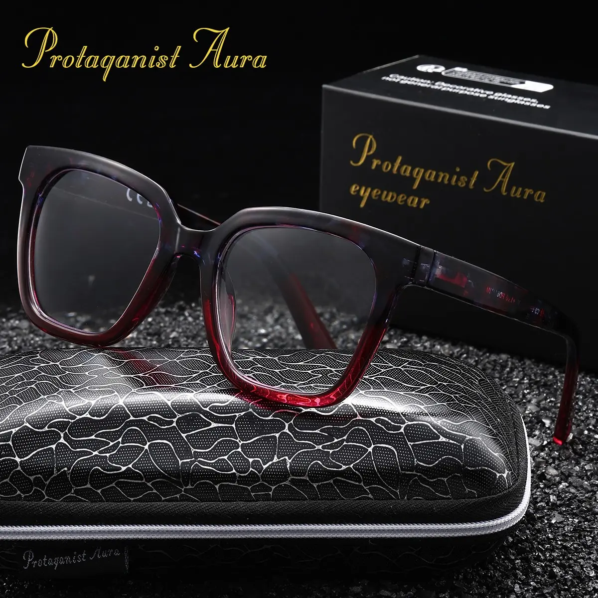Protagonist Aura Reading Glasses, Gold Bow Accent, Anti Blue Light  Comfortable Fit for Long Hours of Reading And Screen Time