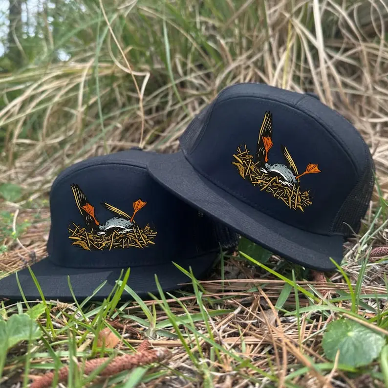 Funny Hats Cool Snapback Hats For Men Embroidered Upside Down Duck
