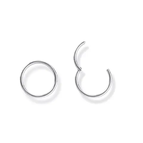 20G/18G 316L Stainless Steel Nose Rings Hoops Hinged Septum Rings Clicker Lip Ring Hypoallergenic Tragus Helix Cartilage Daith Rook Earring Body Piercing Jewerly for Women Men Nose Piercing Jewelry Helix Pierced Ring