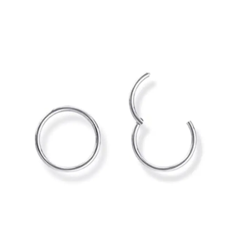 20G/18G 316L Stainless Steel Nose Rings Hoops Hinged Septum Rings Clicker Lip Ring Hypoallergenic Tragus Helix Cartilage Daith Rook Earring Body Piercing Jewerly for Women Men Nose Piercing Jewelry Helix Pierced Ring