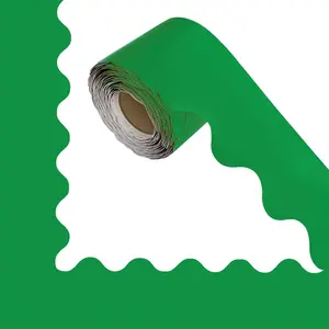 69Feet Bulletin Board Borders,Classroom Decor,Suitable for Poster Boards,Whiteboard,Wall Decoration,Party,Decoration with Classroom Border Panels(Green)