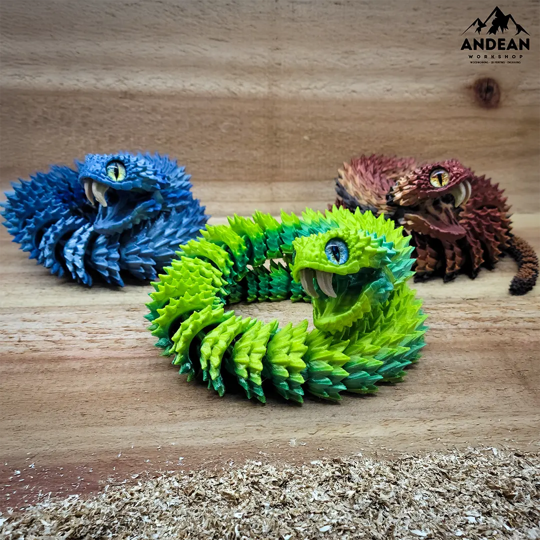 Bush Viper Snake Collectible