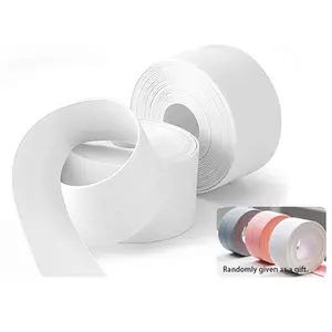 White Waterproof Caulk Tape 3.2M Self Adhesive Sealing Tape for Bathroom Kitchen Sink Toilet Tub Edge Repair
