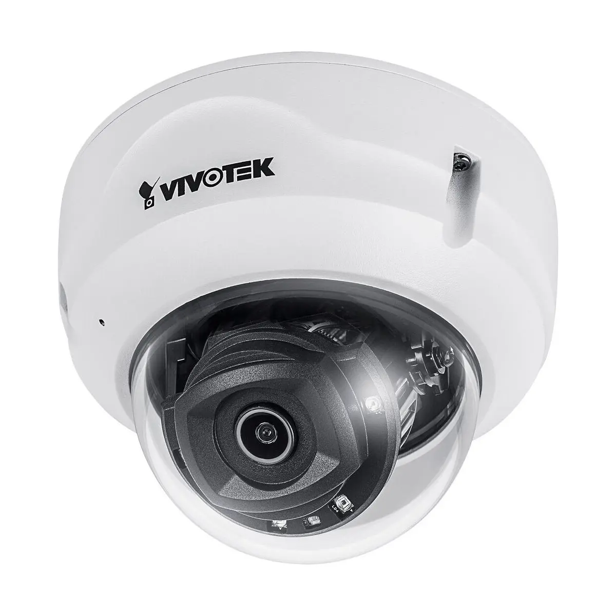Vivotek V-Series FD9389-EHTV-V2 5MP AI Outdoor Network Dome Camera, White, with Night Vision, Deep Search, Vision Object Analytics