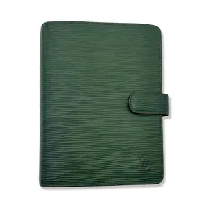 Pre-owned Louis Vuitton Epi Leather Small Leather Goods Green Medium Ring Agenda LV1861