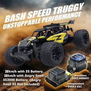 Christmas Toy USA New Hot Item Adult & Kids RC Car 30 KM/H High Speed Remote Control Off Road Vehicle Alloy PE Plastic Yellow Red RC Car with LED Headlights Outdoor Indoor Toys Christmas Birthday Gift for Boys Racing Car Favorite RC Car