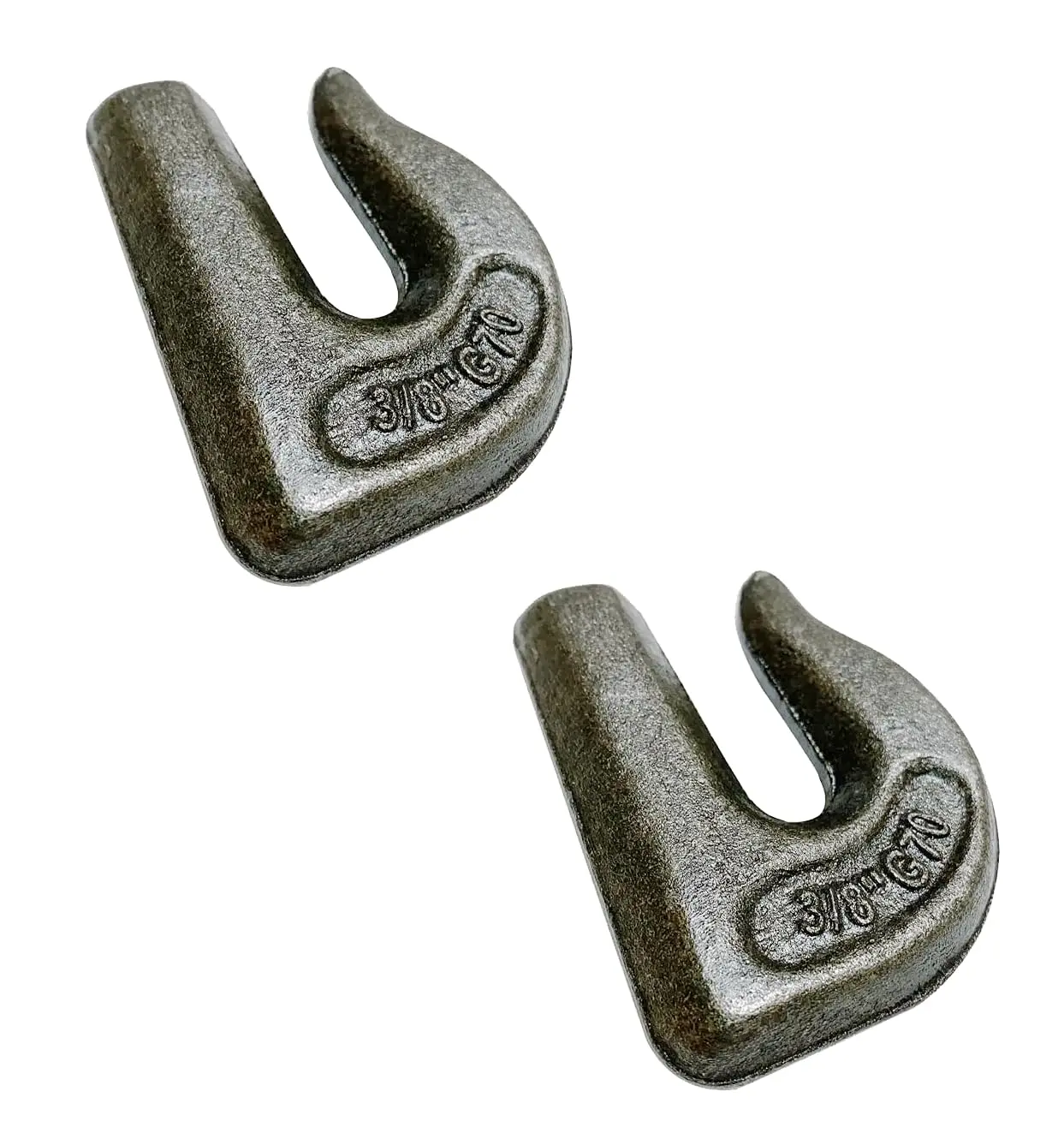 Weld On Chain Hooks 3/8'' Forged Clevis Grab Chain Hooks 2 Pack
