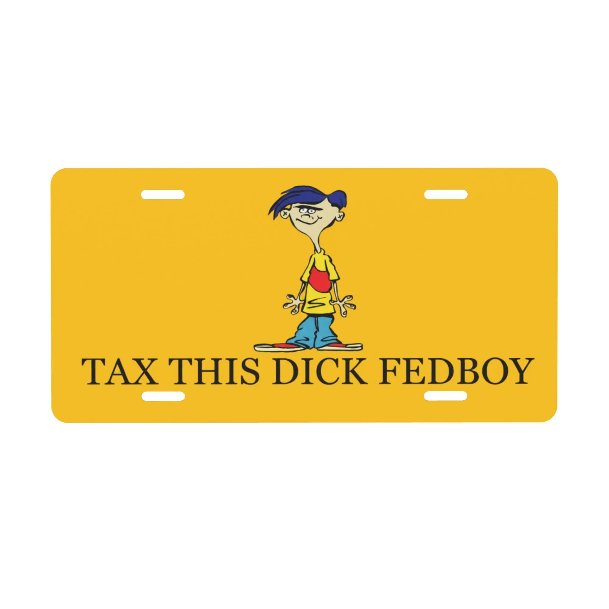 Funny "Tax This" Rolf Aluminum License Plate, Automotive Vehicle Accessory, Funny and Unique Gifts Accessory