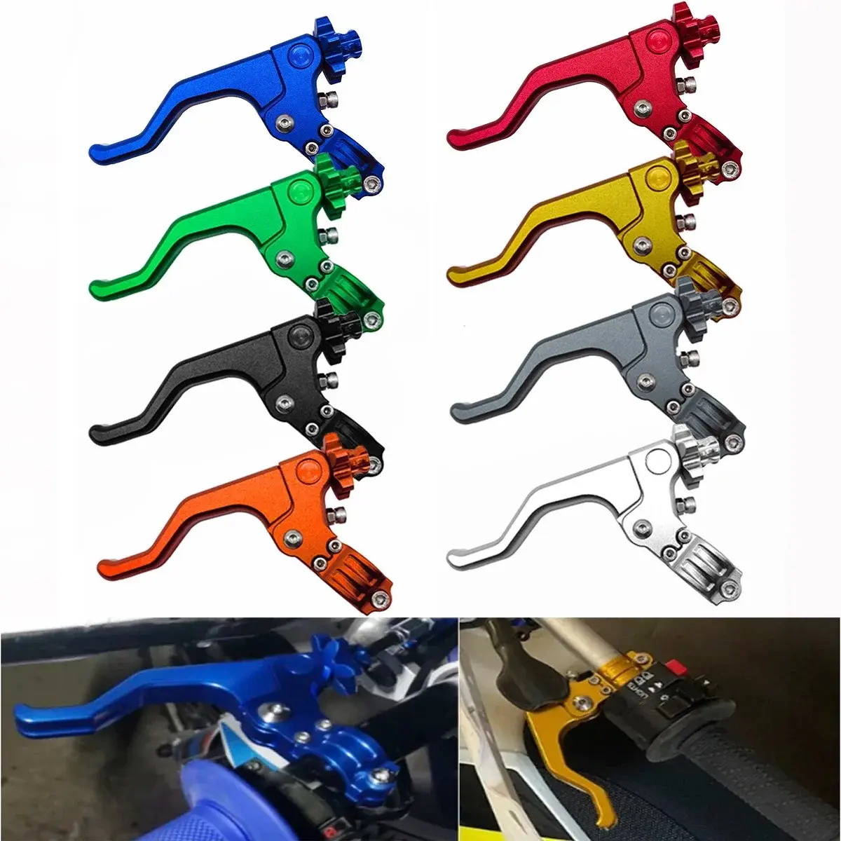 Short Aluminum Clutch Control Lever Replacement Fit Honda CBR CRF CR Off Road & Street Bikes